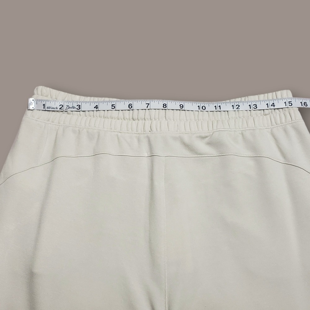 NWT Quince SuperSoft Fleece Wide Leg Pant Off-White Womens Large Pockets - Picture 7 of 11